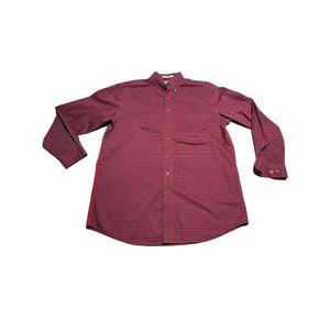 L.L. Bean Red Plaid Shirt Size Large Tall